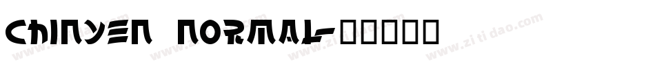 Chinyen  Normal字体转换